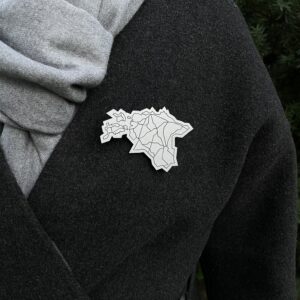Reflective brooch "Estonia"