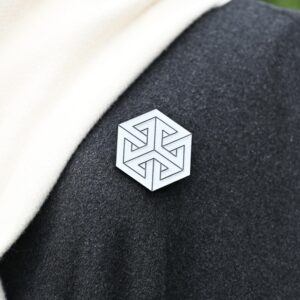 Reflective brooch "Geometric 3”