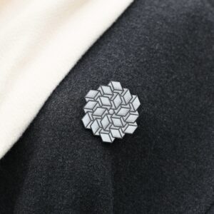 Reflective brooch "Geometric 2”