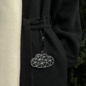 Reflective Pendant “Cloud” Black
