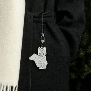 Reflective Pendant “Fox” white