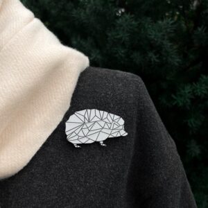 Reflective Brooch “Hedgehog”