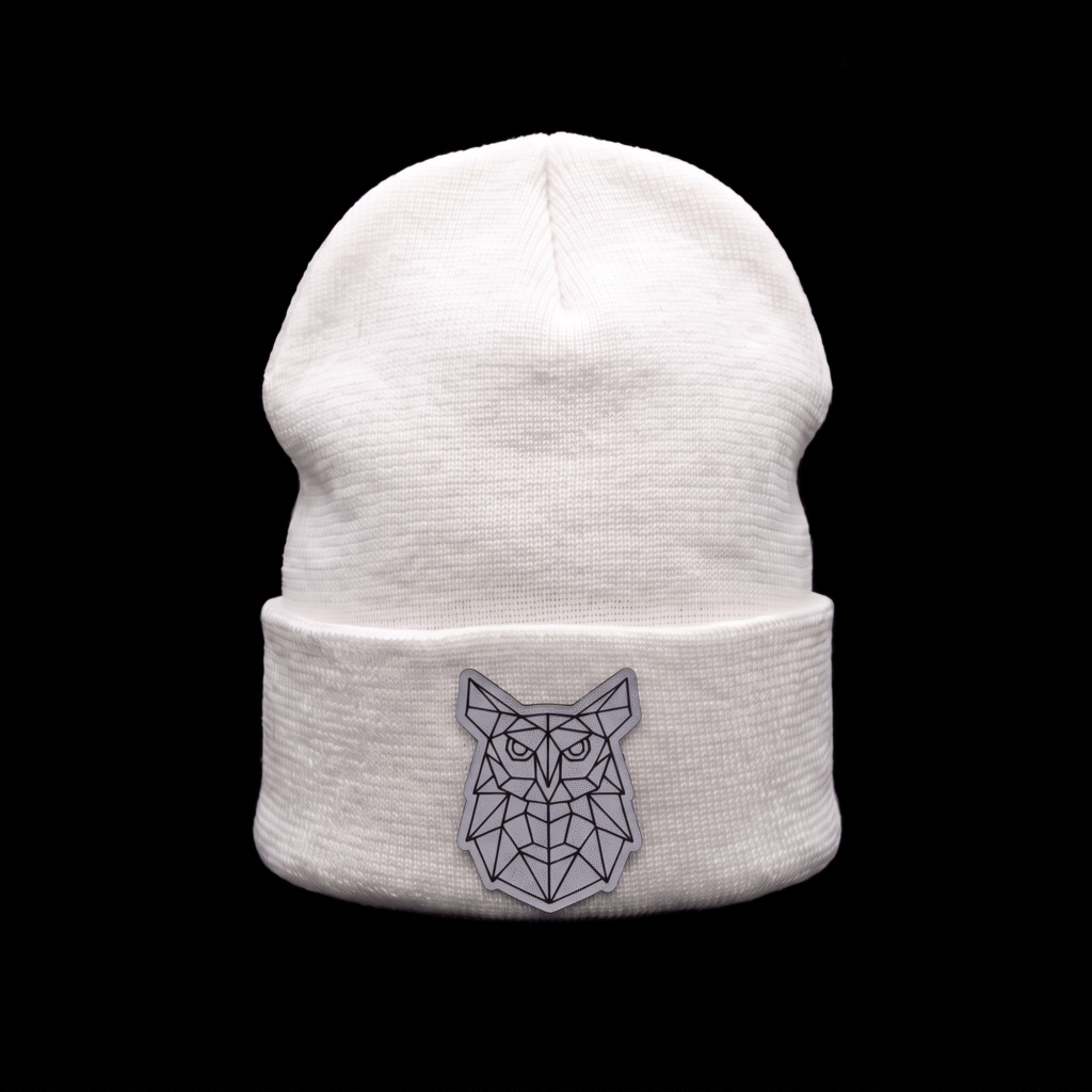 White hat with an owl design